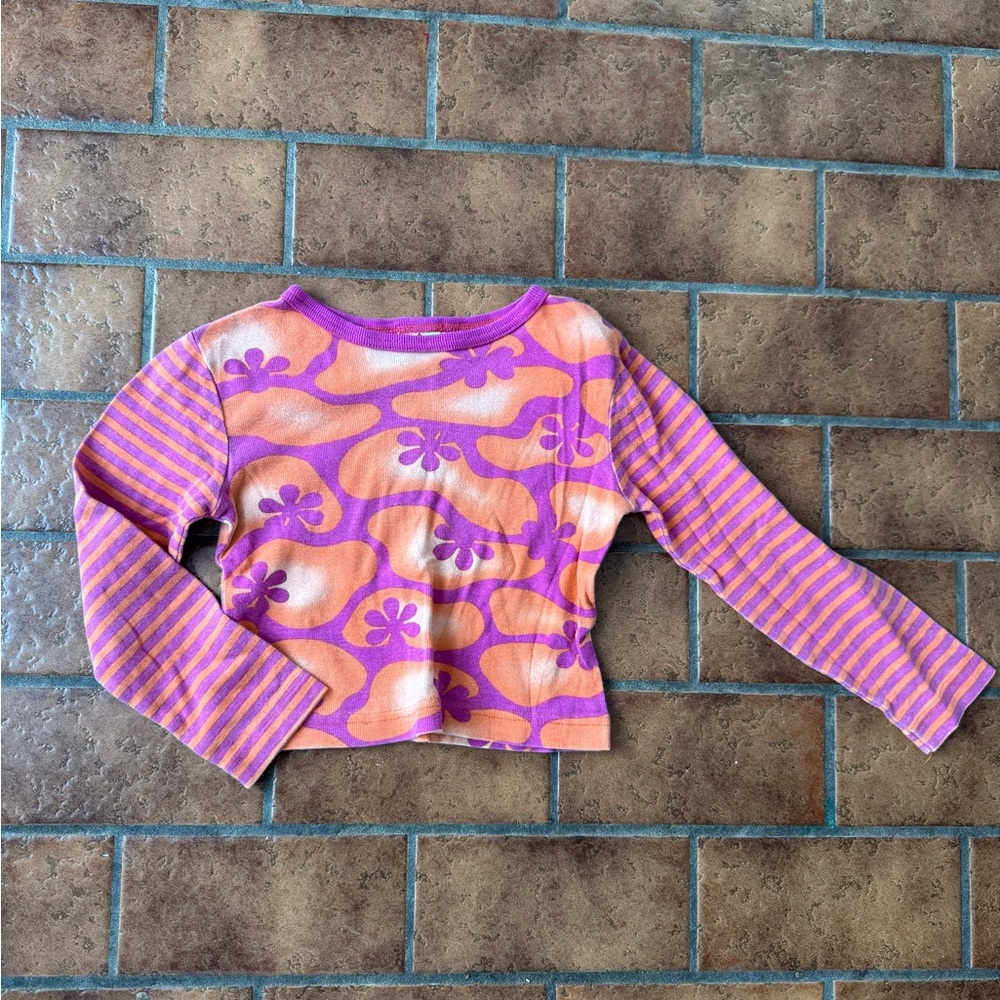 90s Colorful Kids Long Sleeve Shirt
